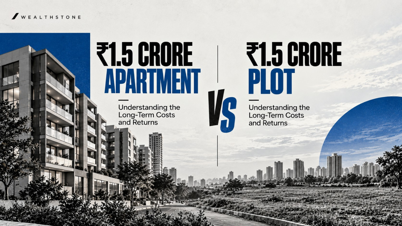 ₹1.5 Crore Apartment vs ₹1.5 Crore Plot: Understanding the Long-Term Costs and Returns