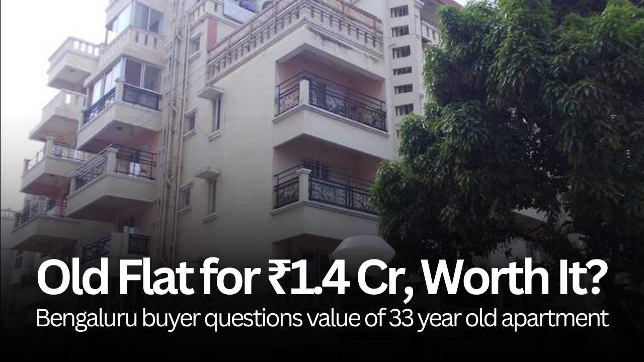 Bengaluru Buyer Considers 33 Year Old Flat on Old Madras Road for Rs 1.4 Crore Sparking Debate on Investment Value