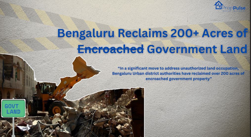 Bengaluru Reclaims 200 - Acres of Encroached Government Land