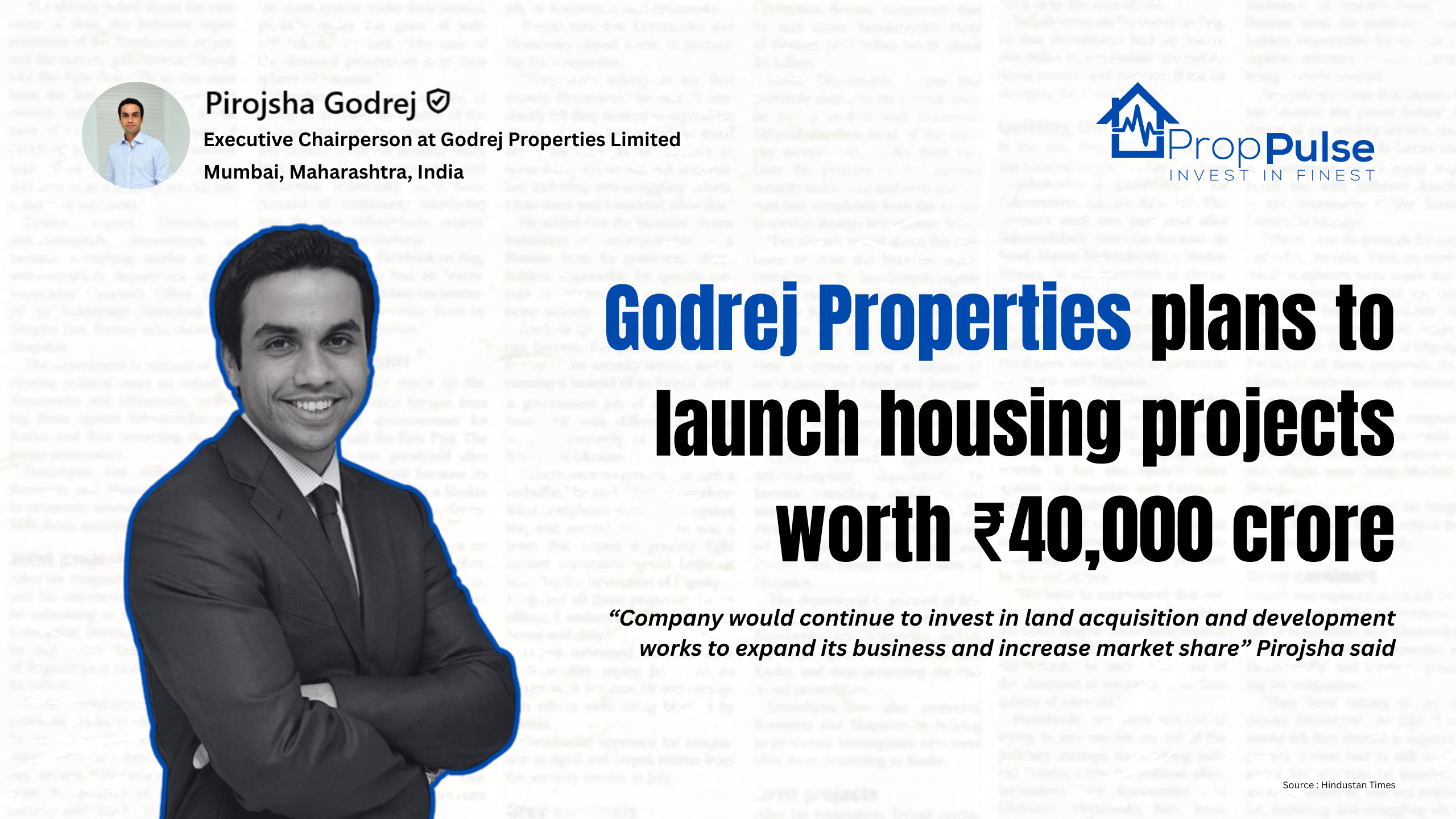 Godrej Properties to Launch ₹40,000 Cr Worth Housing Projects in FY26: What This Means for Indian Real Estate Investors