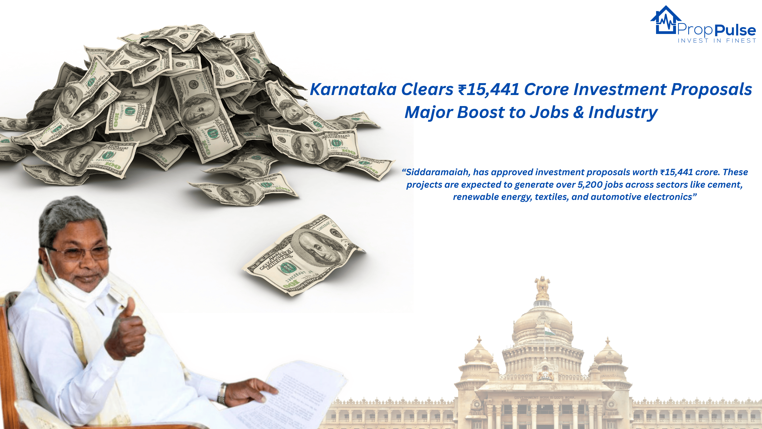 Karnataka Clears ₹15,441 Crore Investment Proposals – Major Boost to Jobs & Industry