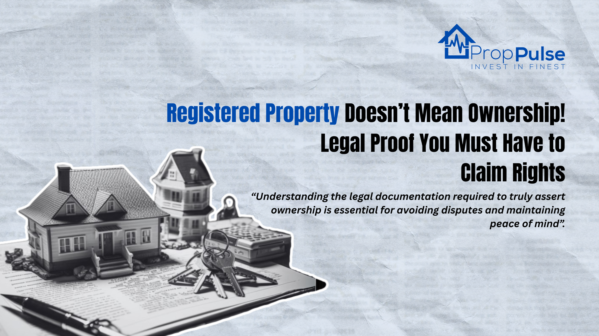 Registered Property Doesn’t Mean Ownership Here’s the Legal Proof You Must Have to Claim Rights