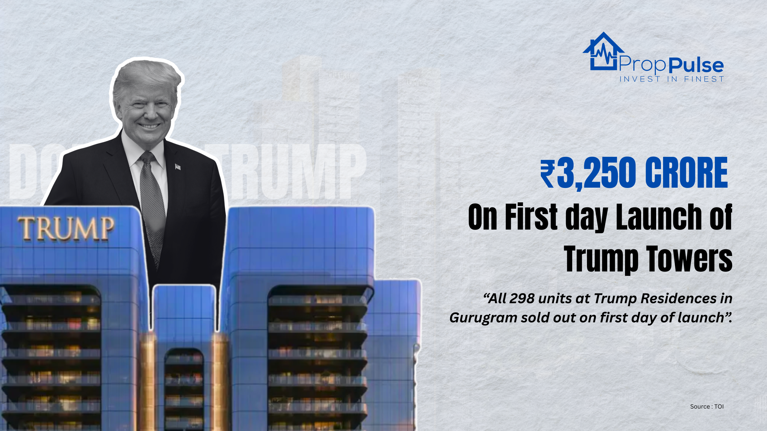 Trump Towers Gurugram Sells Out on Day 1: A ₹3,250 Crore Signal of India’s Booming Ultra-Luxury Housing Market