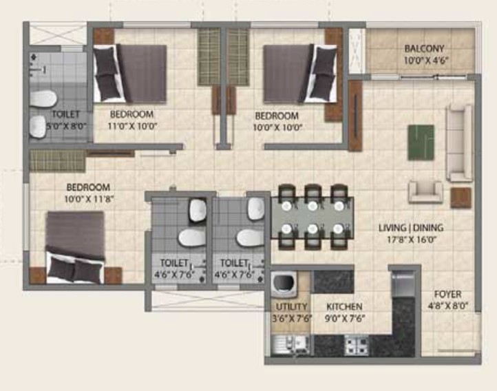 Image of floor and plan