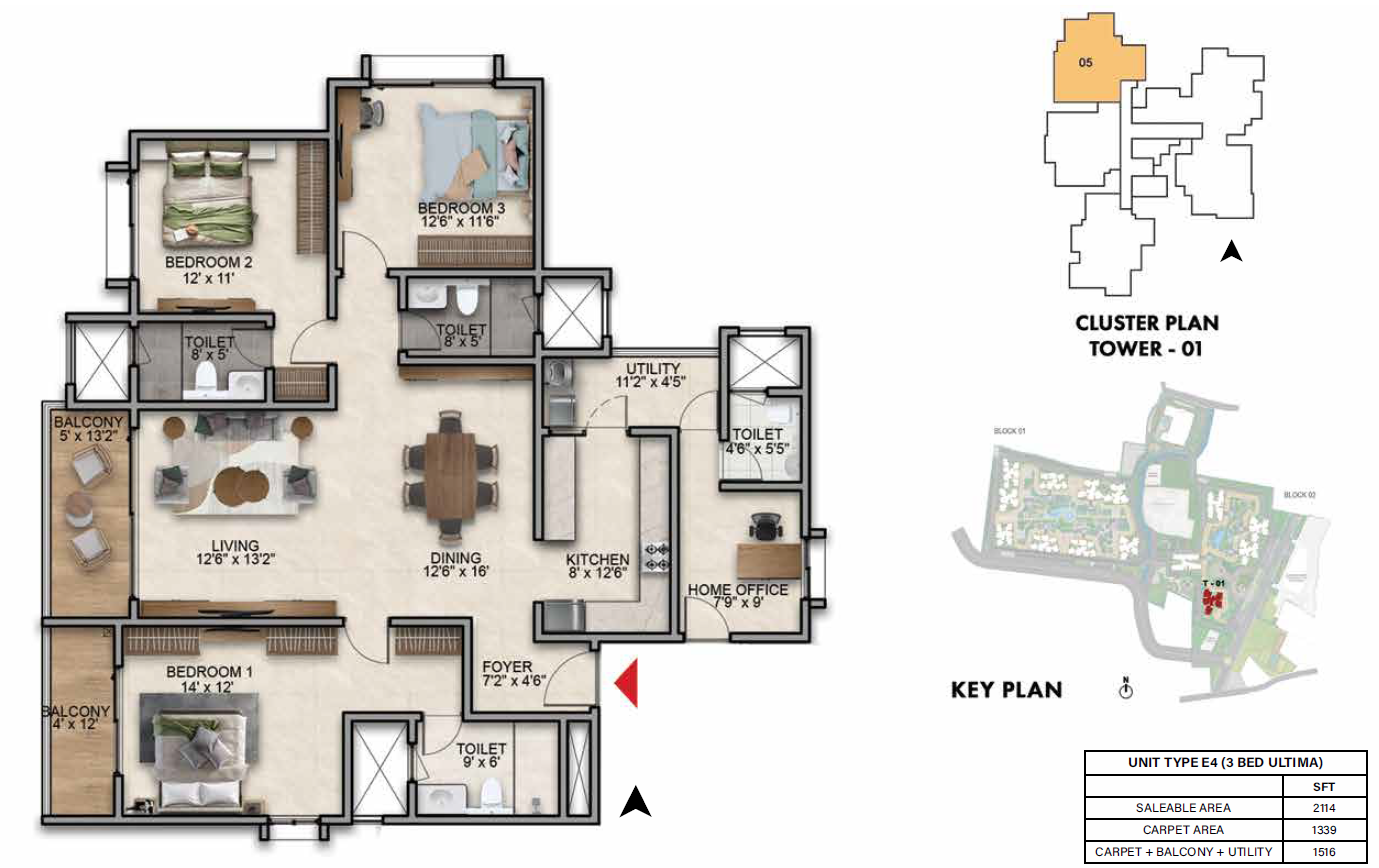 Image of floor and plan