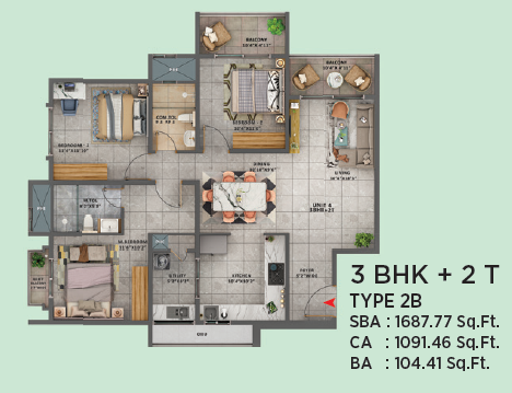 Image of floor and plan